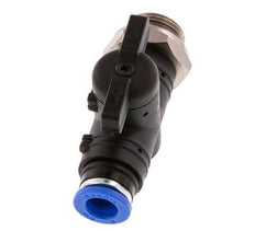 Vanne à boule droite à 2 voies 8 mm - G3/8'' plastique/laiton