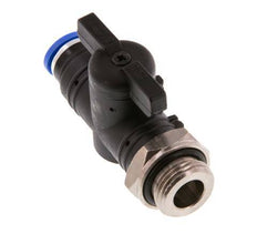 Vanne à boule droite à 2 voies 8 mm - G3/8'' plastique/laiton