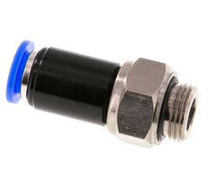 10mm & G3/8'' Joint Tournant Filetages mâles Push-In Laiton Nickele/PBT NBR Rotatif