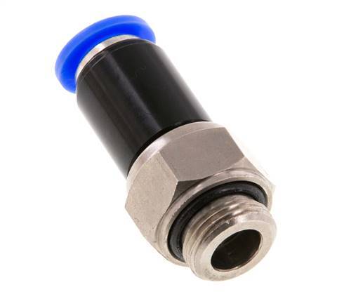 10mm & G3/8'' Joint Tournant Filetages mâles Push-In Laiton Nickele/PBT NBR Rotatif