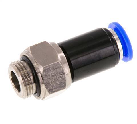 10mm & G3/8'' Joint Tournant Filetages mâles Push-In Laiton Nickele/PBT NBR Rotatif