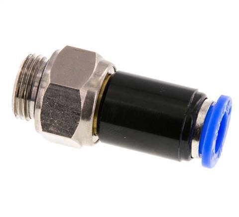 10mm & G3/8'' Joint Tournant Filetages mâles Push-In Laiton Nickele/PBT NBR Rotatif