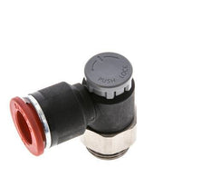 Flow Control Valve Meter-In Elbow 12 mm - G3/8'' Brass/PA 66 Locknut