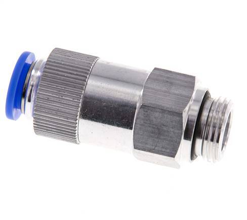 Clapet anti-retour à poussoir 12mm & G1/2'' mâle aluminium 0.2-10bar (3-145psi) Filetage-Tuyau