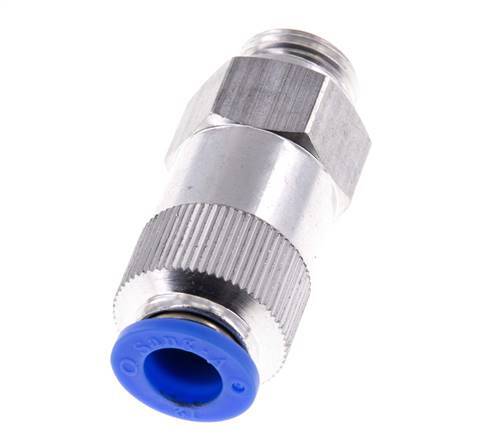Clapet anti-retour à poussoir 12mm & G1/2'' mâle aluminium 0.2-10bar (3-145psi) Filetage-Tuyau