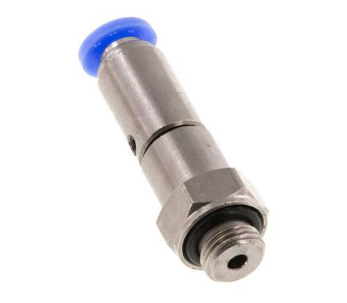 4mm & G1/8'' Quick Swivel Joint Push-In-Male Threads Laiton nickele/PBT NBR Rotatif