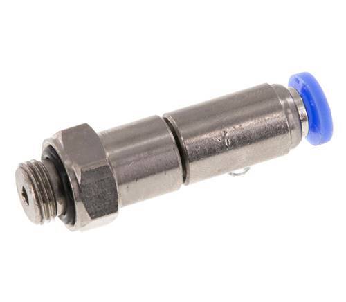 4mm & G1/8'' Quick Swivel Joint Push-In-Male Threads Laiton nickele/PBT NBR Rotatif