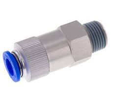 Push-In Check Valve 12mm & R1/2'' Male Aluminum 0.2-10bar (3-145psi) Thread-Hose