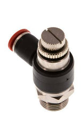 Flow Control Silencer Meter-In Elbow 8 mm - G3/8'' Brass/PA 66