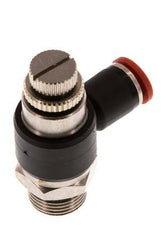 Coude d'entrée pour silencieux de contrôle de débit 8 mm - G3/8'' laiton/PA 66
