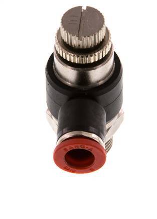 Coude d'entrée pour silencieux de contrôle de débit 8 mm - G3/8'' laiton/PA 66
