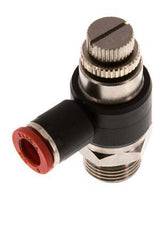 Coude d'entrée pour silencieux de contrôle de débit 8 mm - G3/8'' laiton/PA 66