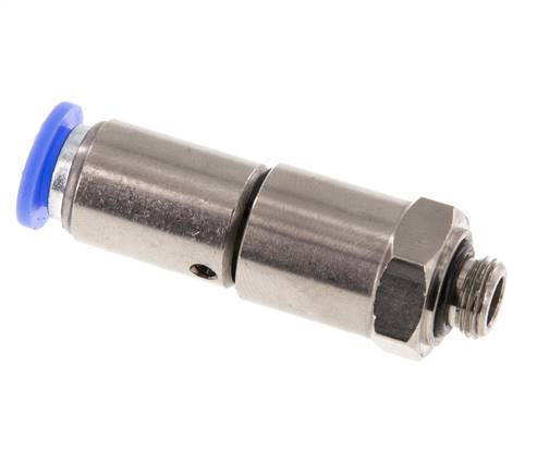 8mm & G1/8'' Quick Swivel Joint Push-In-Male Threads Laiton nickele/PBT NBR Rotatif