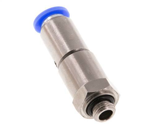 8mm & G1/8'' Quick Swivel Joint Push-In-Male Threads Laiton nickele/PBT NBR Rotatif