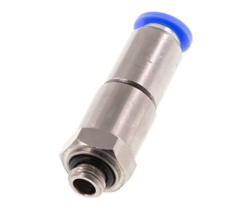 8mm & G1/8'' Quick Swivel Joint Push-In-Male Threads Laiton nickele/PBT NBR Rotatif