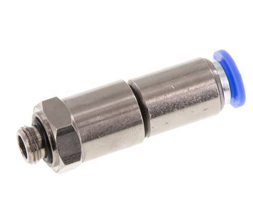 8mm & G1/8'' Quick Swivel Joint Push-In-Male Threads Laiton nickele/PBT NBR Rotatif