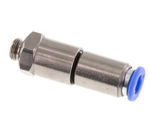 8mm & G1/8'' Quick Swivel Joint Push-In-Male Threads Laiton nickele/PBT NBR Rotatif