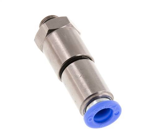8mm & G1/8'' Quick Swivel Joint Push-In-Male Threads Laiton nickele/PBT NBR Rotatif