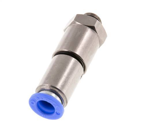 8mm & G1/8'' Quick Swivel Joint Push-In-Male Threads Laiton nickele/PBT NBR Rotatif