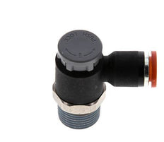 Vanne de régulation de débit Coude d'entrée 8 mm - R3/8'' Laiton/ Contre-écrou PA 66