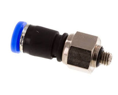 4mm & M5 Joint Tournant Filetages mâles Push-In Laiton Nickele/PBT NBR Rotatif