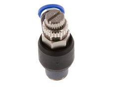 Coude de sortie de compteur du silencieux Flow Control 4 mm - R1/8'' laiton/PA 66