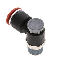 Vanne de régulation de débit Coude d'entrée 12 mm - R3/8'' Laiton/ Contre-écrou PA 66