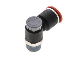 Vanne de régulation de débit Coude d'entrée 12 mm - R3/8'' Laiton/ Contre-écrou PA 66