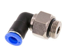 coude 8mm & G3/8'' Joint pivotant Filets mâles à enfoncer Laiton nickele/PBT NBR Rotatif