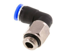 coude 8mm & G1/4'' Joint pivotant Filets mâles à enfoncer Laiton nickele/PBT NBR Rotatif