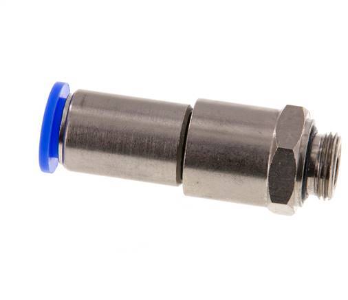 12mm & G3/8'' Quick Swivel Joint Push-In-Male Threads Nickel-Plated Brass/PBT NBR Rotatable