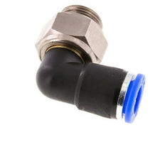 coude 10mm & G3/8'' Joint pivotant Filets mâles à enfoncer Laiton nickele/PBT NBR Rotatif