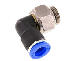 coude 10mm & G3/8'' Joint pivotant Filets mâles à enfoncer Laiton nickele/PBT NBR Rotatif