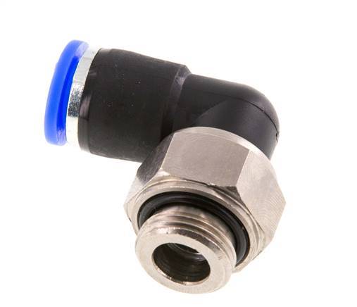 coude 10mm & G3/8'' Joint pivotant Filets mâles à enfoncer Laiton nickele/PBT NBR Rotatif