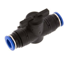 vanne à boule droite à 2 voies 12 mm Plastique/laiton