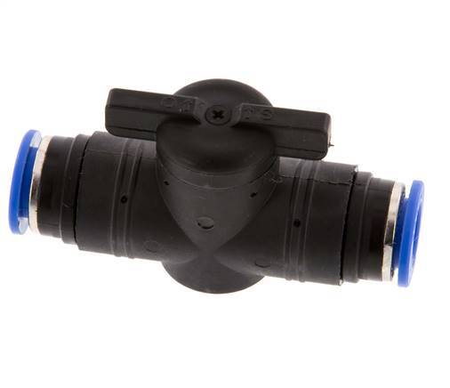 vanne à boule droite à 2 voies 12 mm Plastique/laiton