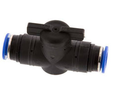 vanne à boule droite à 2 voies 12 mm Plastique/laiton