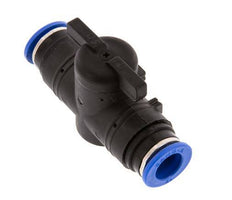 vanne à boule droite à 2 voies 12 mm Plastique/laiton