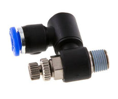 Silencieux de contrôle du débit Sortie de compteur rotative 6 mm - R1/8'' Laiton/PA 66