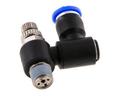 Silencieux de contrôle du débit Sortie de compteur rotative 6 mm - R1/8'' Laiton/PA 66