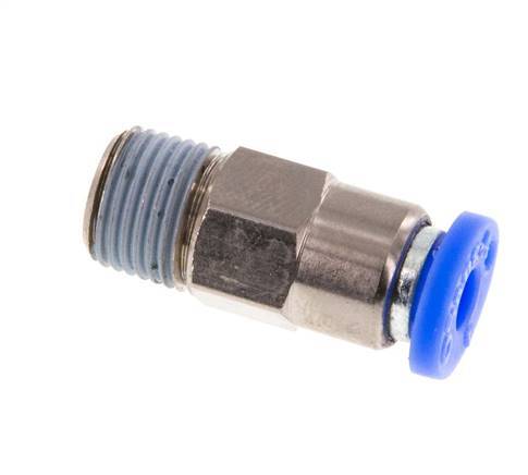Push-In Check Valve 4mm & R1/8'' Male Brass/PBT 0.2-10bar (3-145psi) Hose-Thread