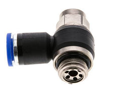 Coude de sortie de compteur pour silencieux 8 mm - G1/4'' Laiton/PA 66 Vis à fente