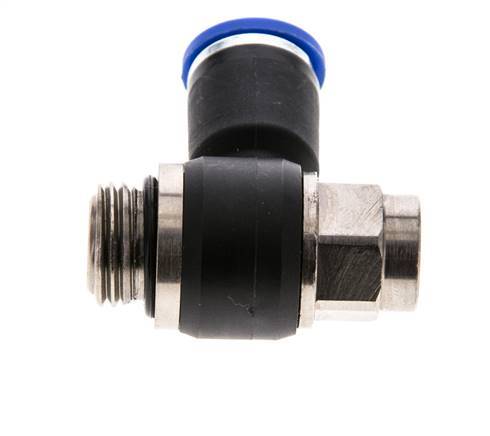 Coude de sortie de compteur pour silencieux 8 mm - G1/4'' Laiton/PA 66 Vis à fente