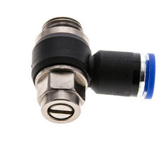 Coude de sortie de compteur pour silencieux 8 mm - G1/4'' Laiton/PA 66 Vis à fente