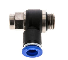 Coude de sortie de compteur pour silencieux 8 mm - G1/4'' Laiton/PA 66 Vis à fente