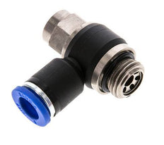 Coude de sortie de compteur pour silencieux 8 mm - G1/4'' Laiton/PA 66 Vis à fente