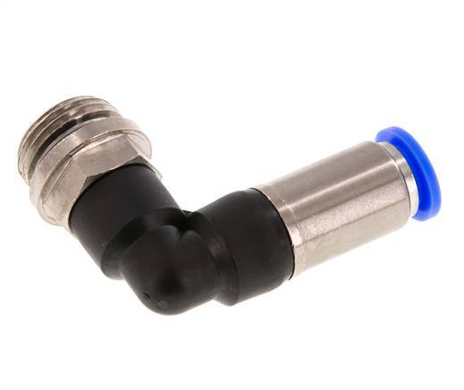 Raccord enfichable 10mm & G1/2'' mâle coude autobloquant laiton/PBT 0-10bar (0-145psi)