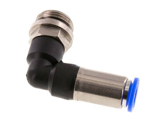 Raccord enfichable 10mm & G1/2'' mâle coude autobloquant laiton/PBT 0-10bar (0-145psi)