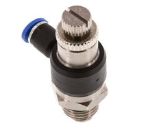 Flow Control Silencer Meter-Out Elbow 4 mm - G1/4'' Brass/PA 66