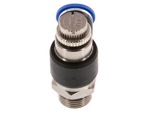 Coude de sortie du compteur du silencieux Flow Control 10 mm - G3/8'' laiton/PA 66